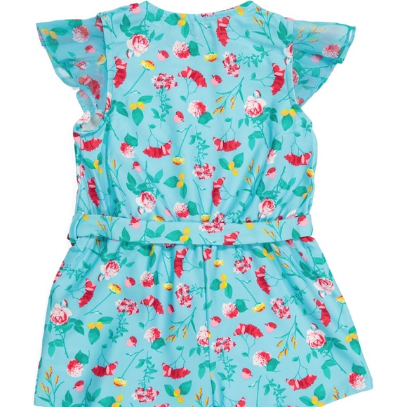VINCE CAMUTO Little Girls Floral Romper Size 6 NWT - Picture 2 of 5